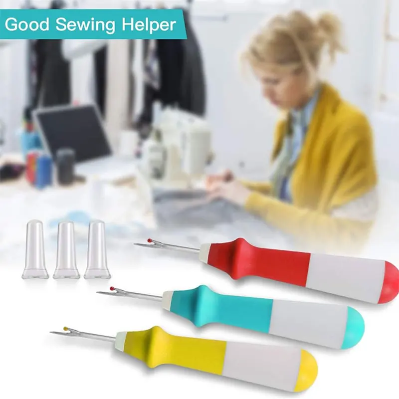 1PC Seam Rippers Ergonomic Grip Colorful Large Thread Stitch Remover Tool Handy Stitch Ripper for Sewing Craft Removing Hem Seam