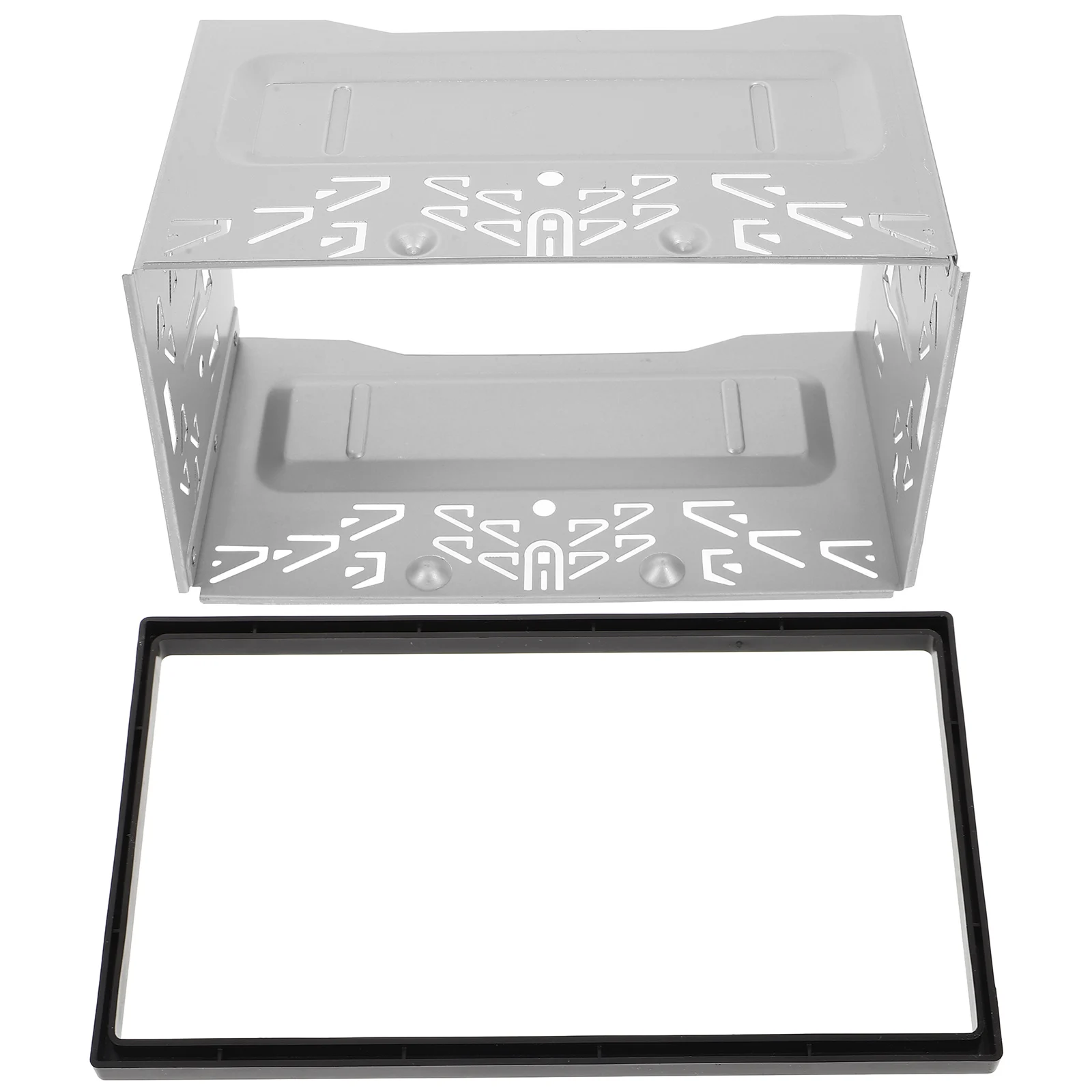 

Universal 2DIN Car Stereo Retrofit Frame Mounting Kit DVD Player Navigation Cage Plastic Panel Installation Accessories