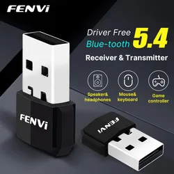 FENVI USB Bluetooth 5.4 Adapter Dongle Adaptador Blue-tooth 5.3 For Mouse Keyboard Speaker Music Audio Receiver USB Transmitter