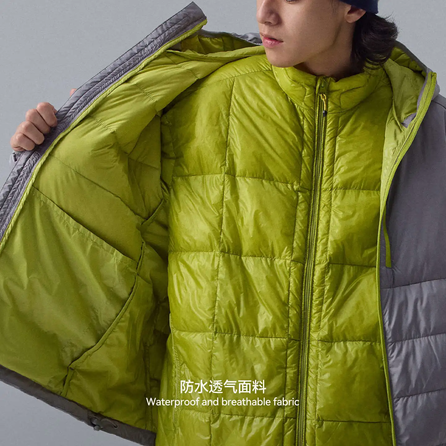 2025 Winter New Arrival Lightweight Mountain Style Outdoor Sports Hooded Down Jacket Unisex, Outdoor Camping