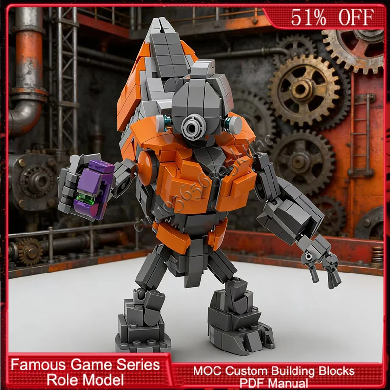 422 PCS Série de Personagens de Jogos Populares, Trooper de Batalha MOC, Blocos de Construção Modulares Personalizáveis, Design Simples, Brinquedo DIY para Presentes de Festival