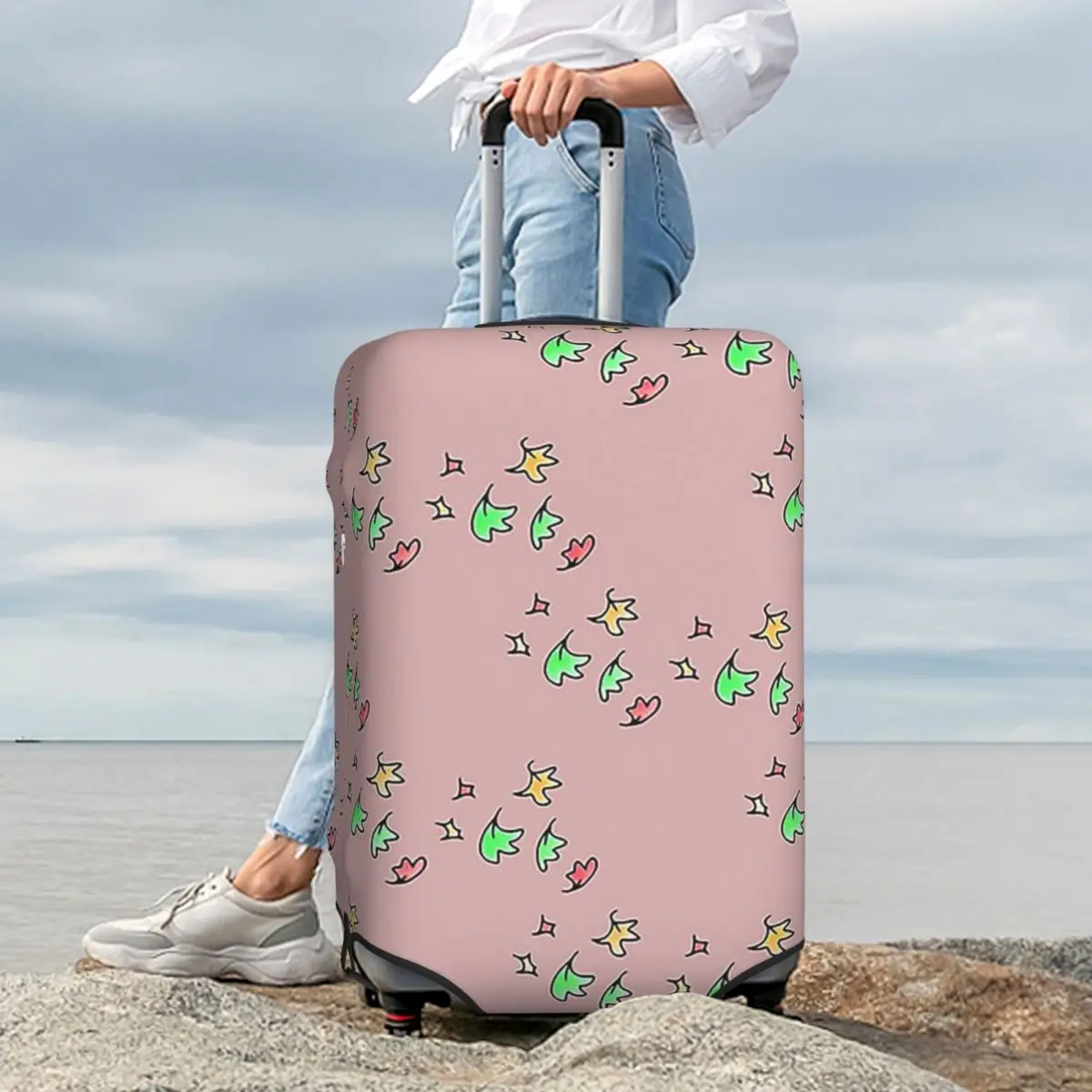

Heartstopper - Beautiful Leaves Art! Suitcase Cover Protection Elastic Trip Luggage Protector Covers for 18-32 Inch