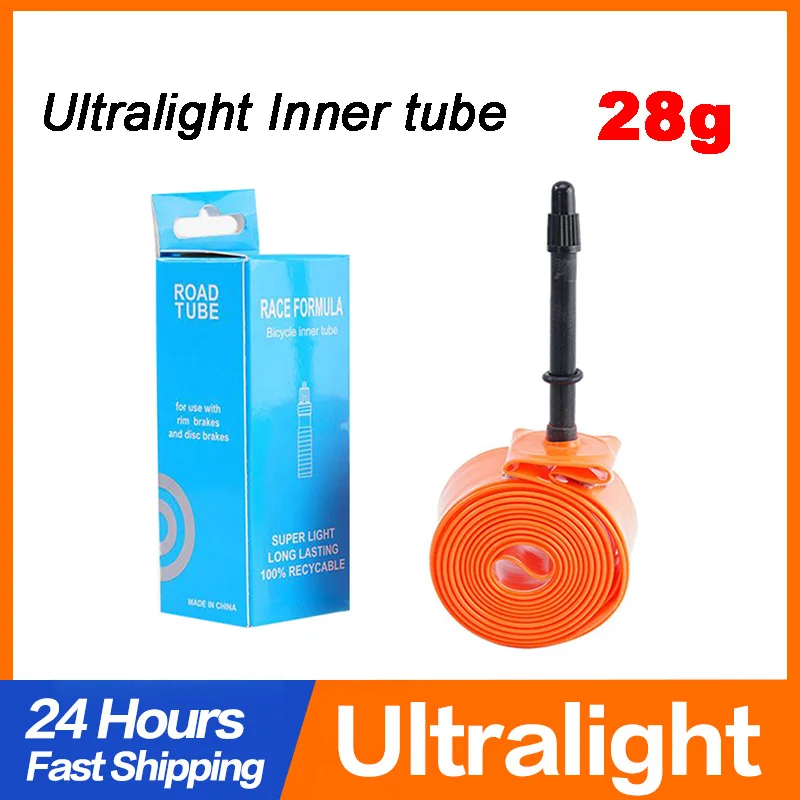 New Ultralight Bike Inner Tube 700 18-32C Road MTB Bicycle TPU Tire 700c 45/65/85mm Length French Valve Super Light Tube 2023