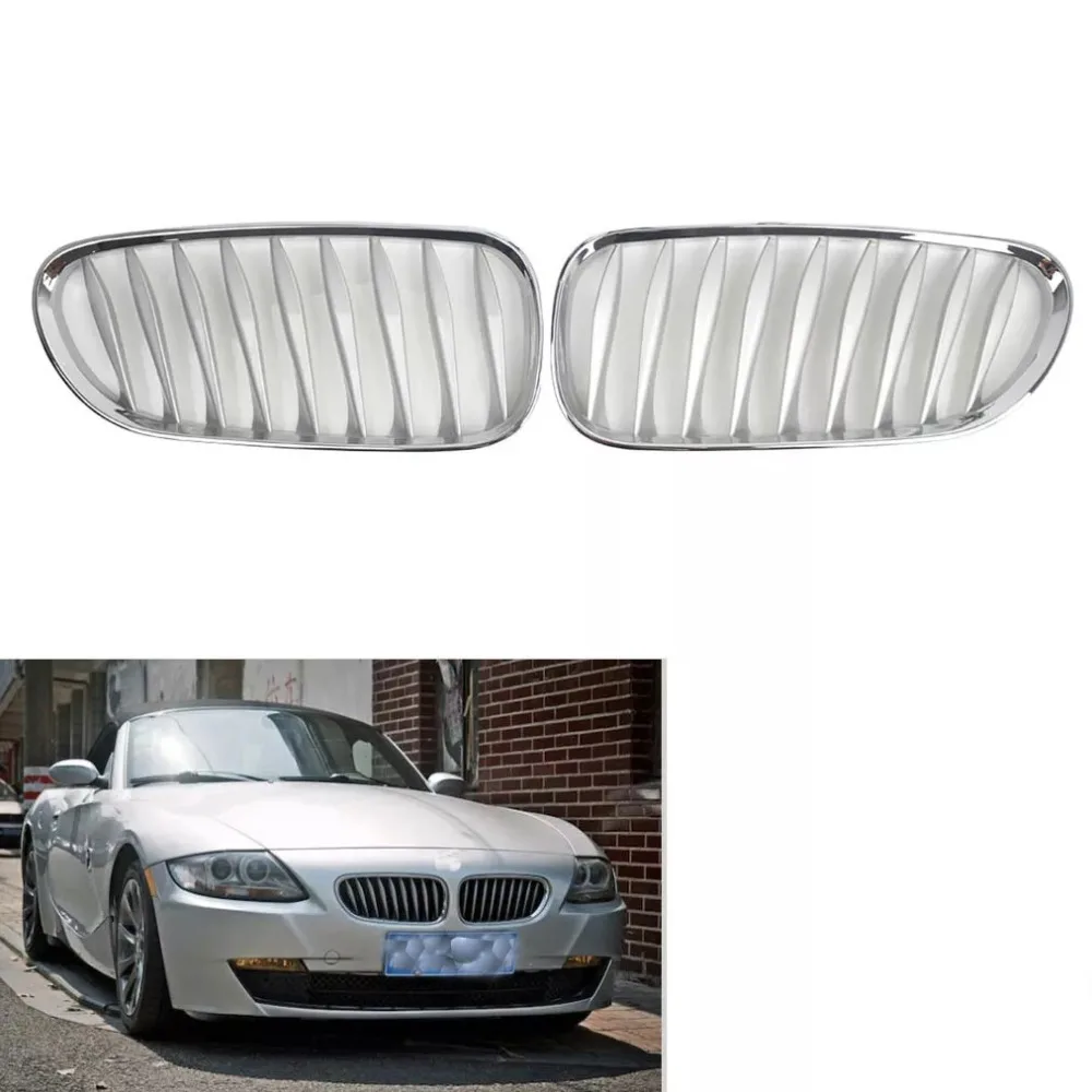 

Передний бампер автомобиля, решетка переднего забора для почек, ABS хром для BMW Z4 E85 E86 2003-2009 51117117757 51117117758