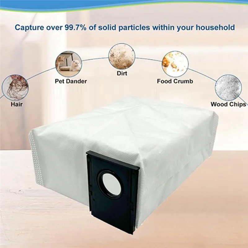 12 Pcs Dust Bags Foreureka J15 Pro Ultra Sweeper Accessories Dust Bags Built Tolast Andwork Well Enhanced Cleaning Efficiency-Y4