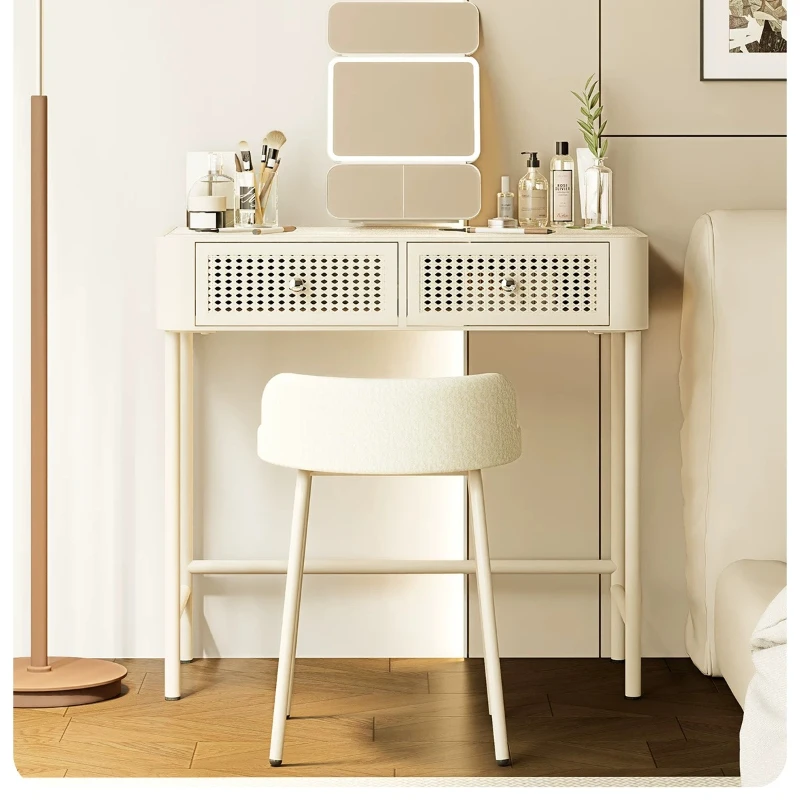 LMM bedroom simple modern formaldehyde-free wrought iron master bedroom makeup table small apartment