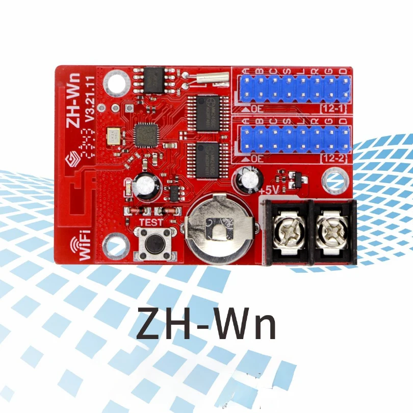 ZH-Wn LED Controller Card Wireless Communication System HUB12 Port Multi-zone Editing Software Timer Switch Function Stable