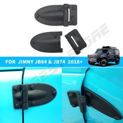 Cubierta decorativa para bisagra de puerta de coche, pegatina embellecedora para capó de motor, 2 piezas, para Suzuki Jimny JB64 JB74 2019 2020 2021 2022 2023