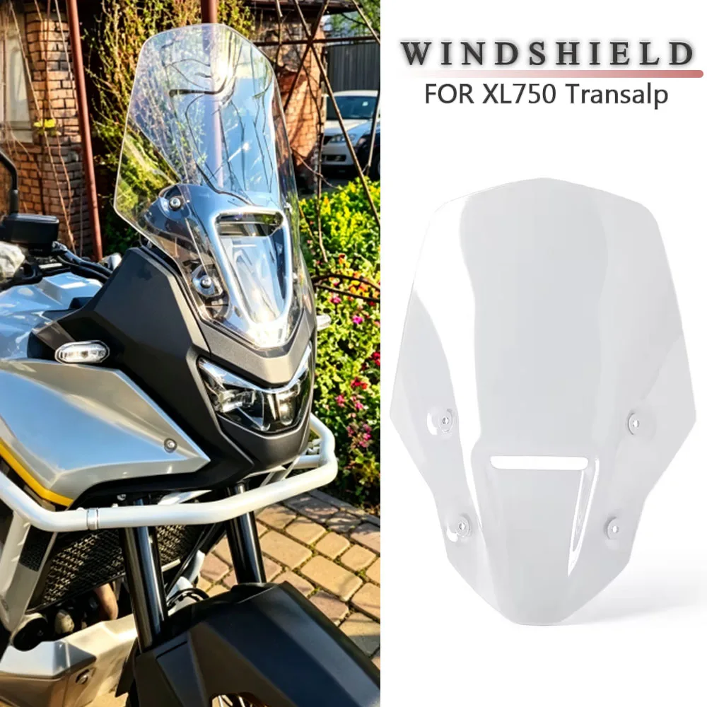 

Motorcycle High Windshield Windscreen For Honda XL750 Transalp XL 750 2025 2026 Wind Shield Deflector Protector Accessories