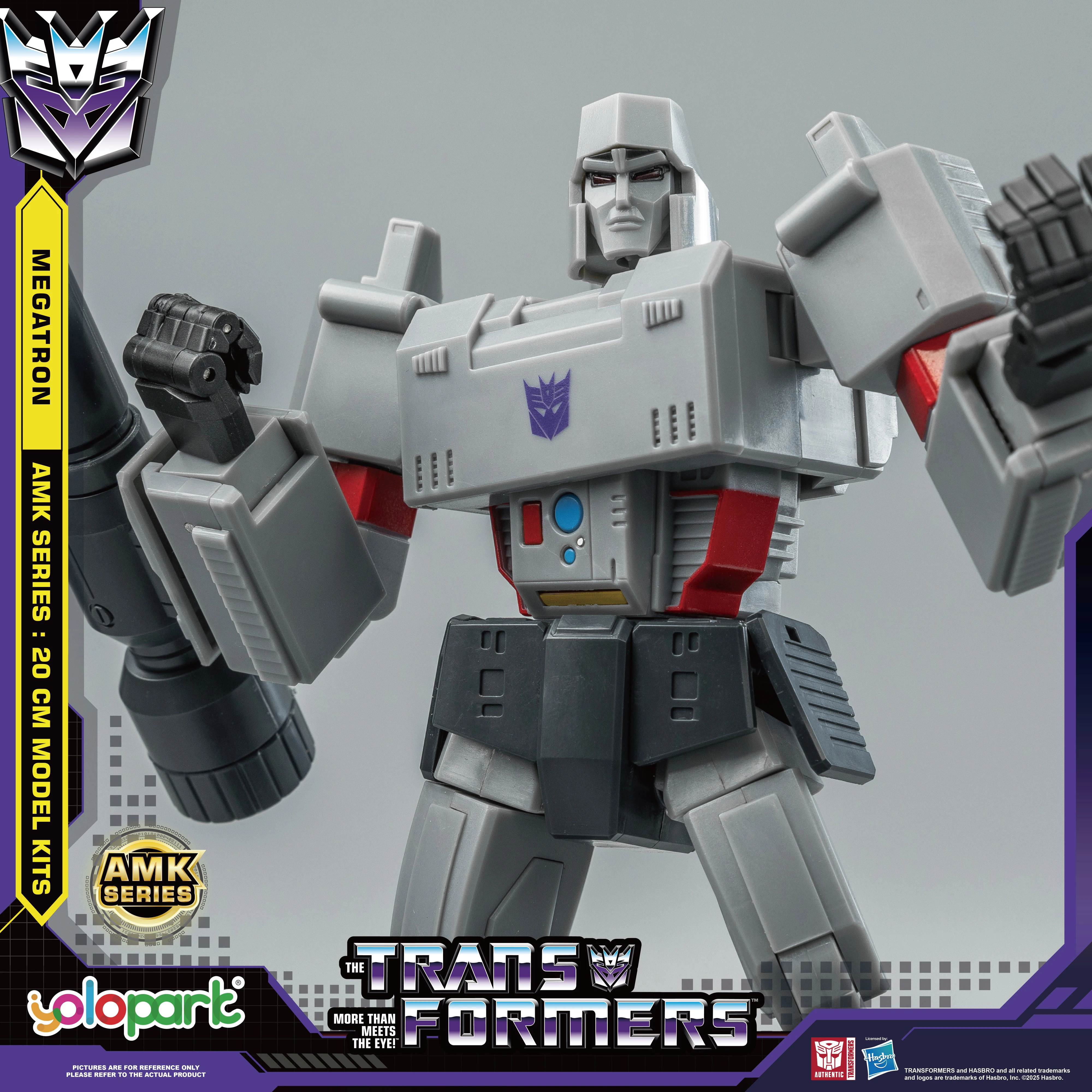 YOLOPARK TRANSFORMERS GENERATION ONE: AMK Series 20cm Megatron Figures Toy Model Kit Gift For Boy