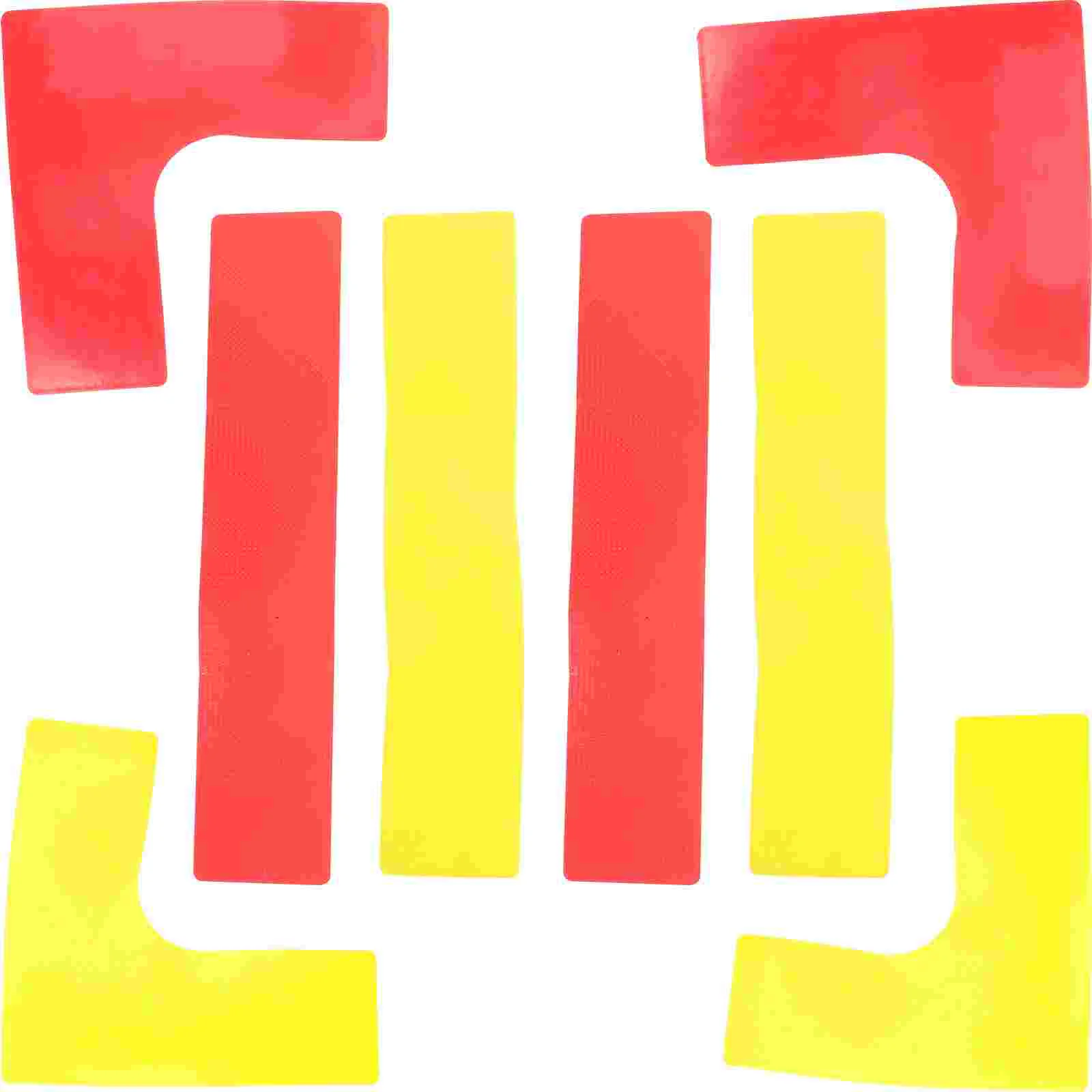 8 Pcs Field Marking Line Pickleball Court Playing Sports Floor Round Markers Rectangle