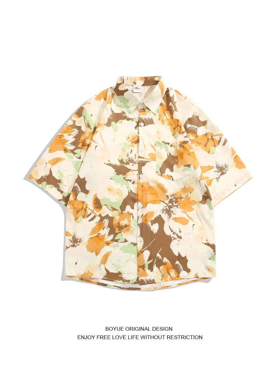 

Летняя повседневная женская одежда Boyue с цветочным принтом, свободный крой, молодежный тренд, для пляжа и отпуска, стандартный размер