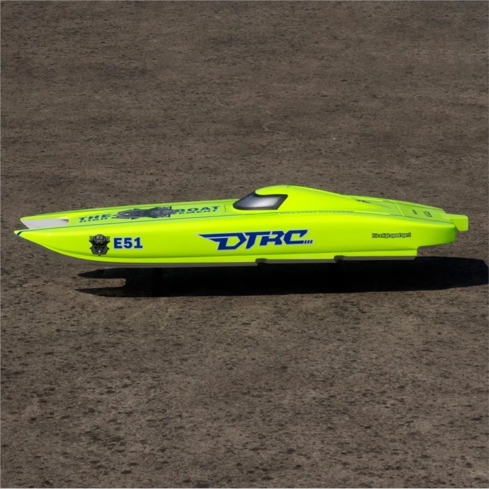 Coque de bateau RC pour jouets E51, bateaux de course électriques, télécommande, modèles de navires à grande vitesse TH23211-SMT7