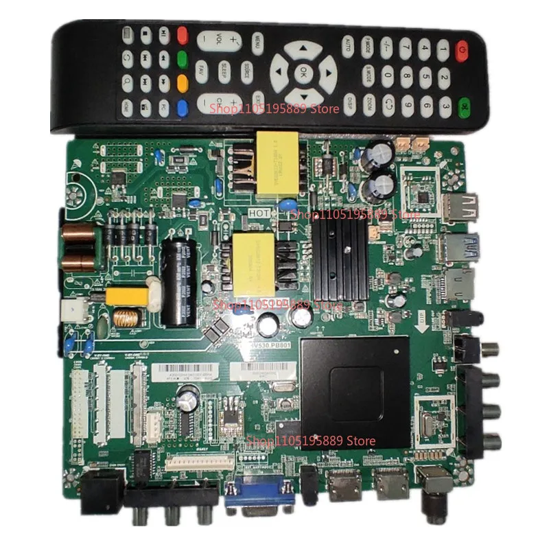 

Для TP.HV530.PB801 4K сетевая материнская плата Wi-Fi TV 42-55 дюймов универсальная основная плата с пультом дистанционного управления