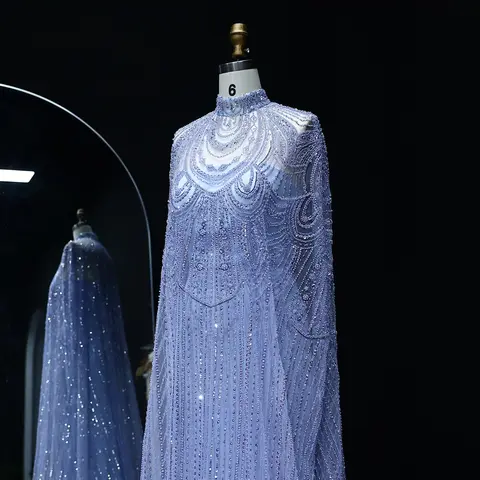 Sharon Said Arabisk Lyxig Dubai Kaftan Naken Aftonklänning för Kvinnor Bröllop Elegant Kaftan Formell Festklänningar SS780 Anpassad 10 best sales Arabisk förlovningsklänning - №5