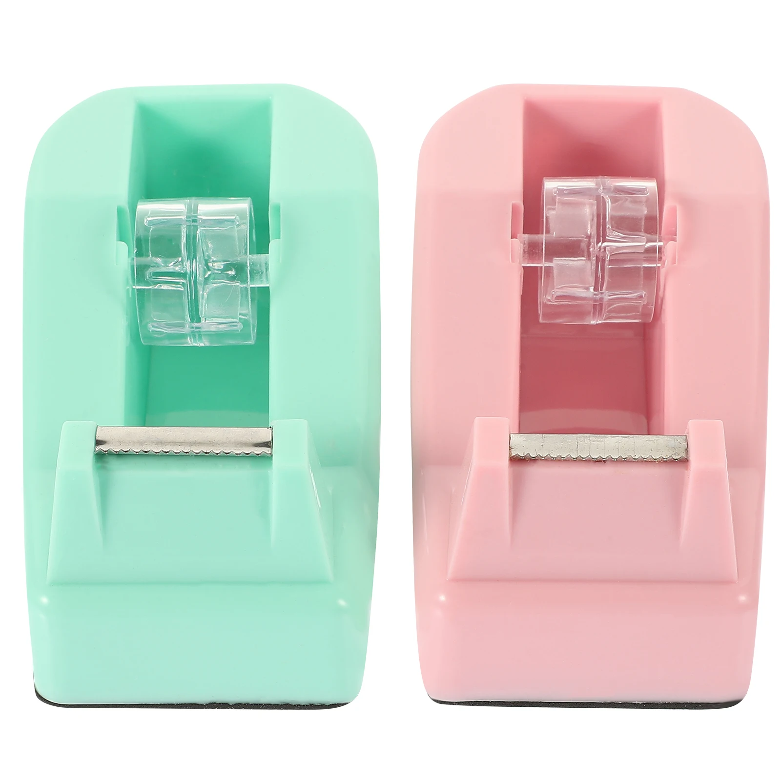 

2Pcs Tape Dispenser Household Convenient Reusable Portable Holder Small Desk Office School Practical