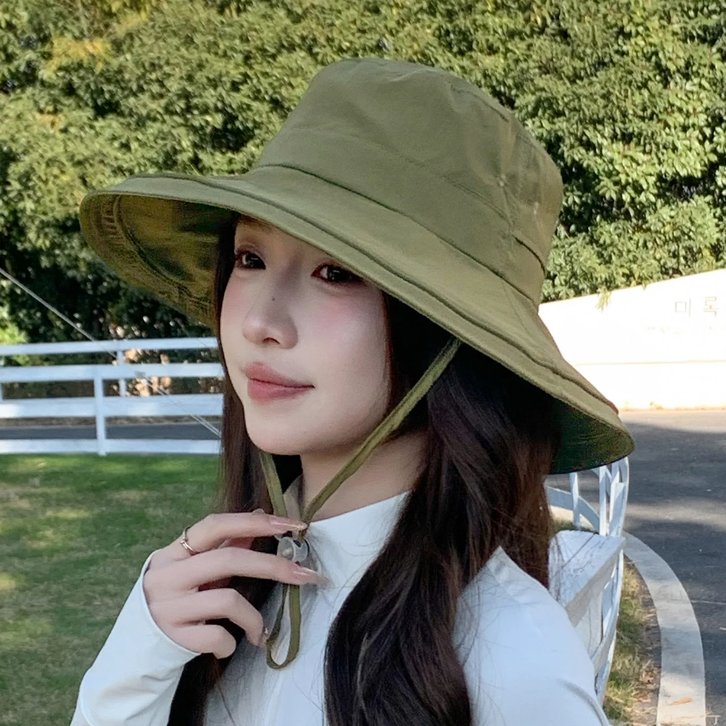 

Women's Outdoor Climbing Sun Hat Fisherman Style UV Protection Large Brim Foldable Casual Summer Cap Unisex Anti-Uv Hat