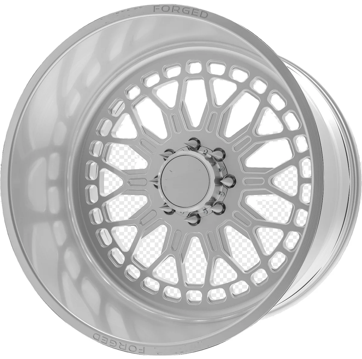 Accessories Custom Deep Disc Polished 20 22 24 26 28 30 Inch Wheels Aluminum Forged Truck Wheels with Floating Cover