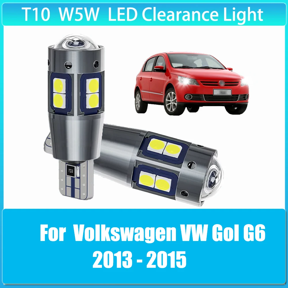 

2pcs LED Clearance Light Parking Bulb Lamp W5W T10 Canbus for Volkswagen VW Gol G6 2013 2014 2015 car Accessories