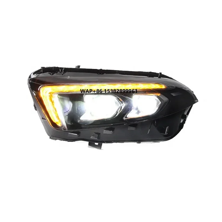New BORAN Car Front LED Headlights 6000K Plug+Play 100% Waterproof for A-Class W177 2018-2022