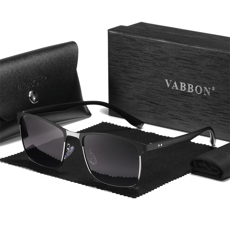 VABBON Men's Fashion Square Framed Polarized Sunglasses UV protection Sunglasses 9451