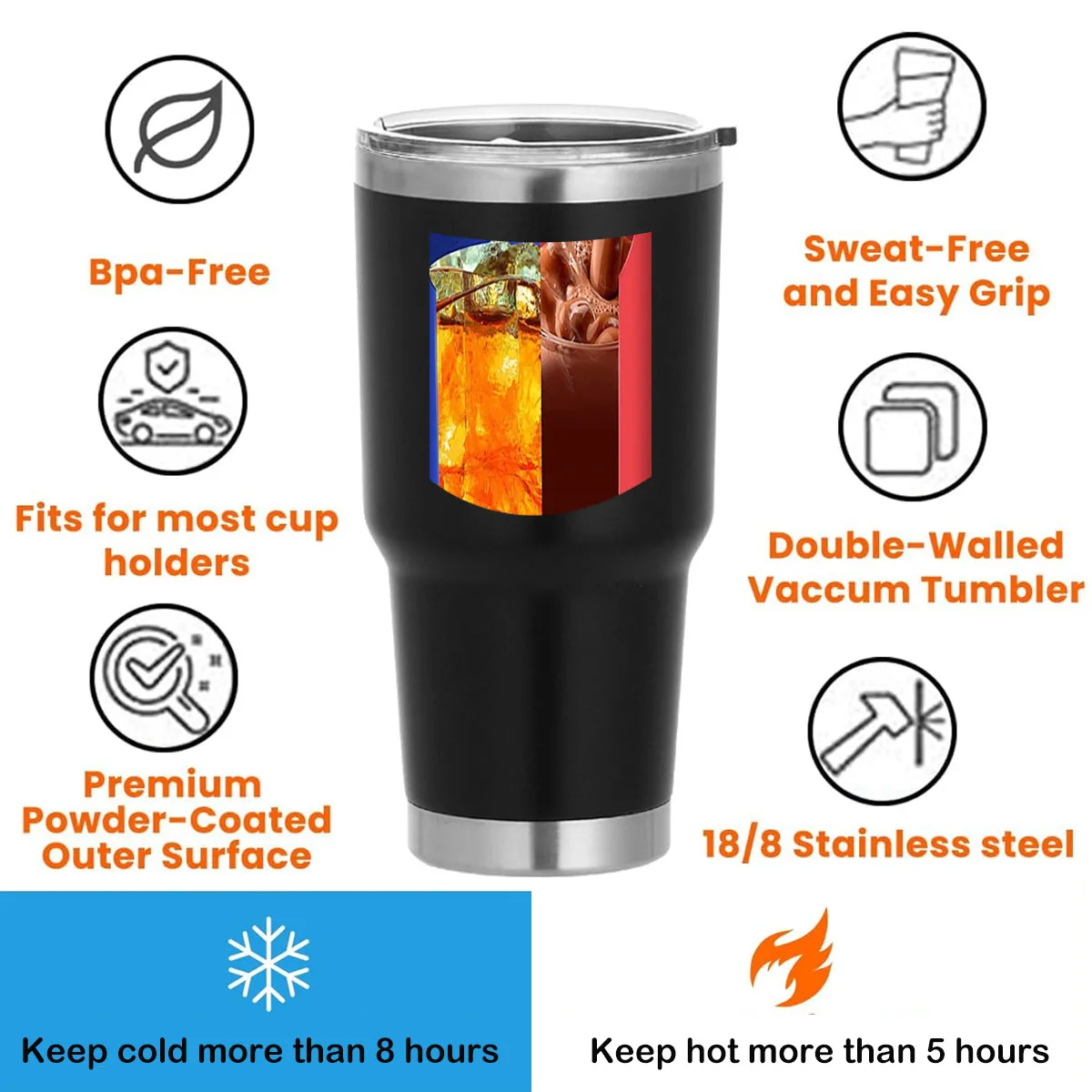 Personalized Tumbler Custom Stainless Steel Cups Mug with Engraved Name Text Customized Travel Coffee Tumbler Gifts for Men 30oz