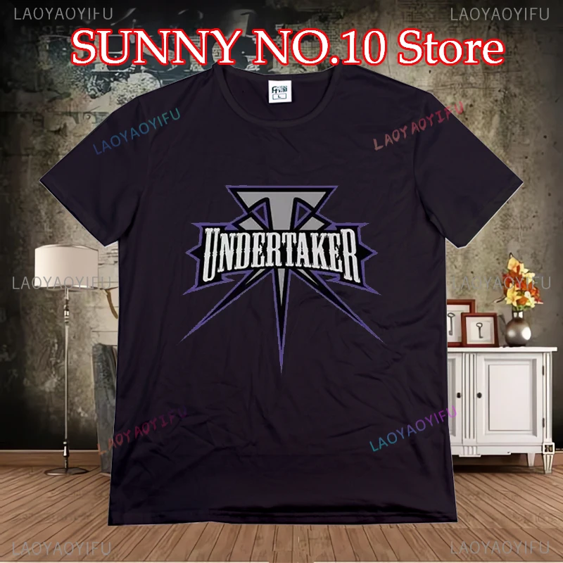 UNDERTAKER Wrestlemania Printed  T-shirts  Summer Fashion men Tees