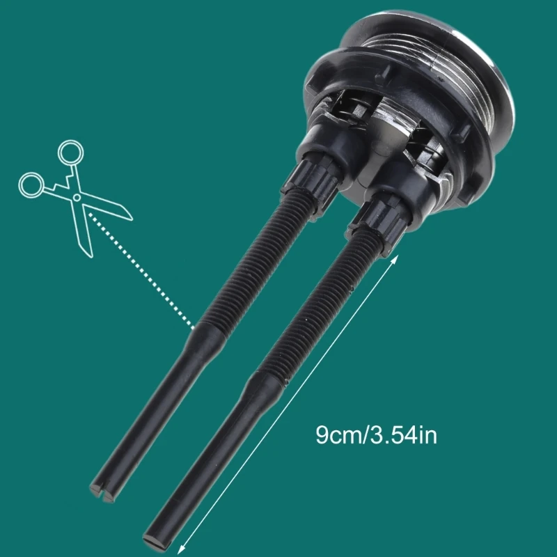 調整長さトイレフラッシュボタン 38 ミリメートルダブルラウンド水タンクトップハウスドロップシッピング