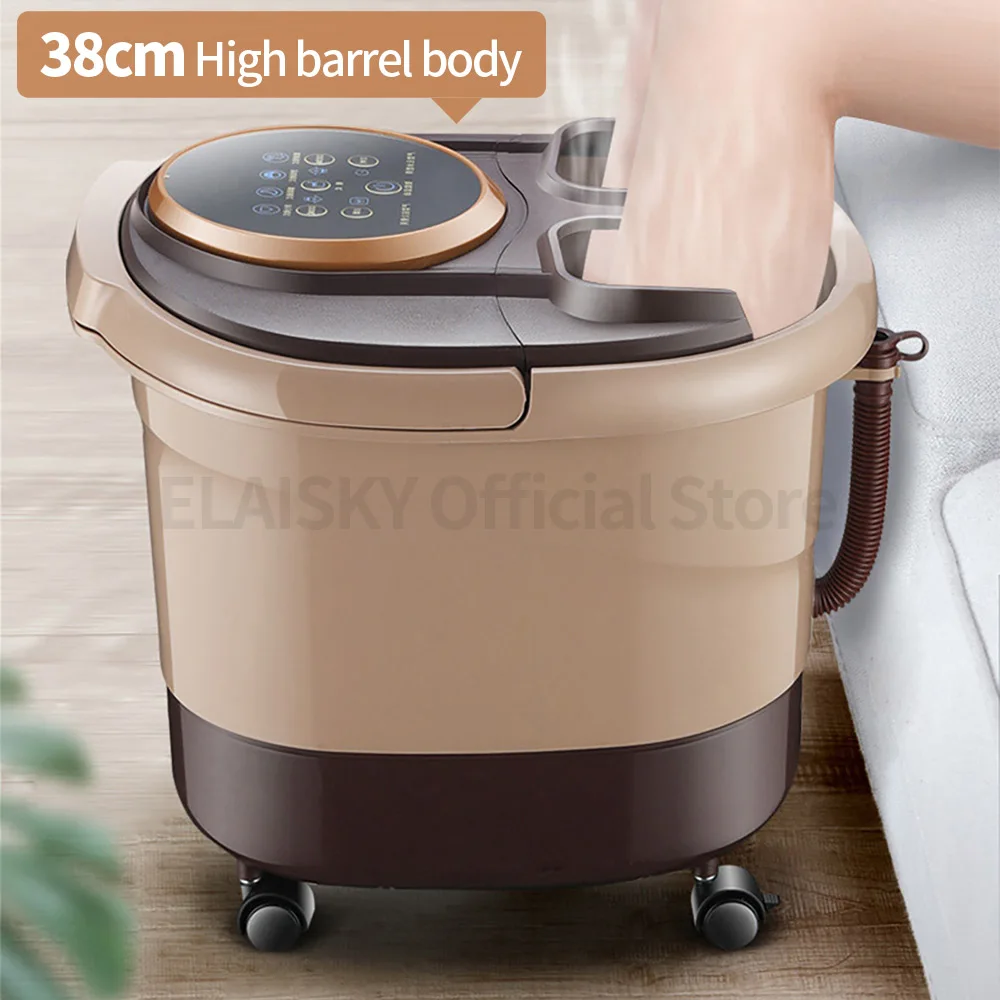 Foot Bath Artifact Footbath Household Electric Massage Heating Foot Bath Barrel with Automatic Foot Tub Foot Bath Massager 220V