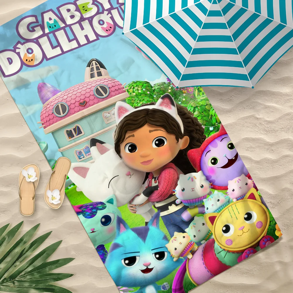 منشفة دمية الصالة الرياضية دش التخييم سريعة الجافة الرياضة كبيرة G-Gabbys مناشف الشاطئ لينة بركة لطيف الكرتون هدية للسفر #3