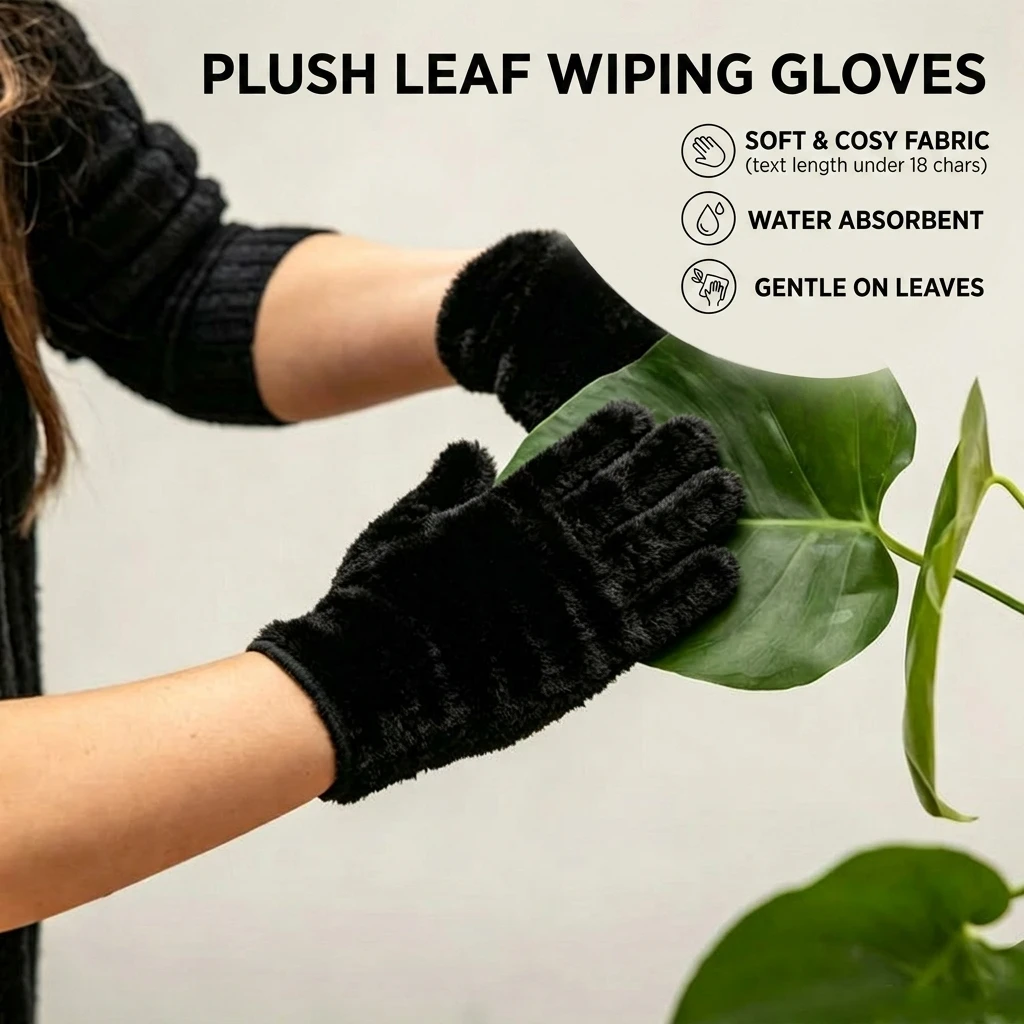 Microfiber Dusting Gloves Coral Fleece Fabric Elastic & Breathable Easy To Clean Dust From Car Boat and Plant Surfaces For Home