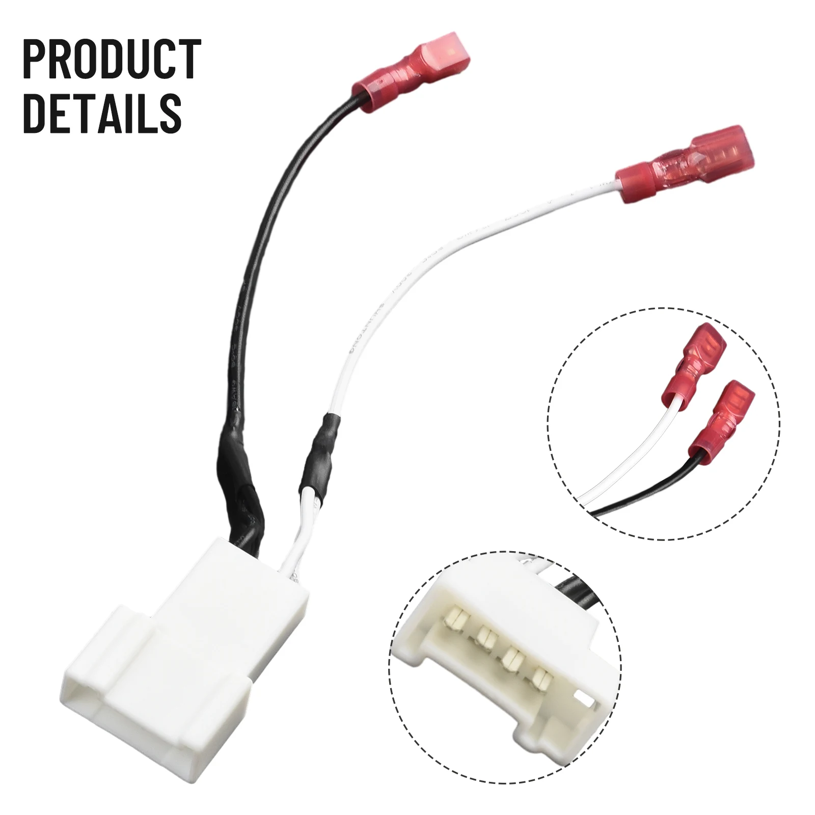 

Parts Speaker Wire Harness High Quality Plastic And Metal 2pcs 4 Pins Accessories Direct Replacement Practical