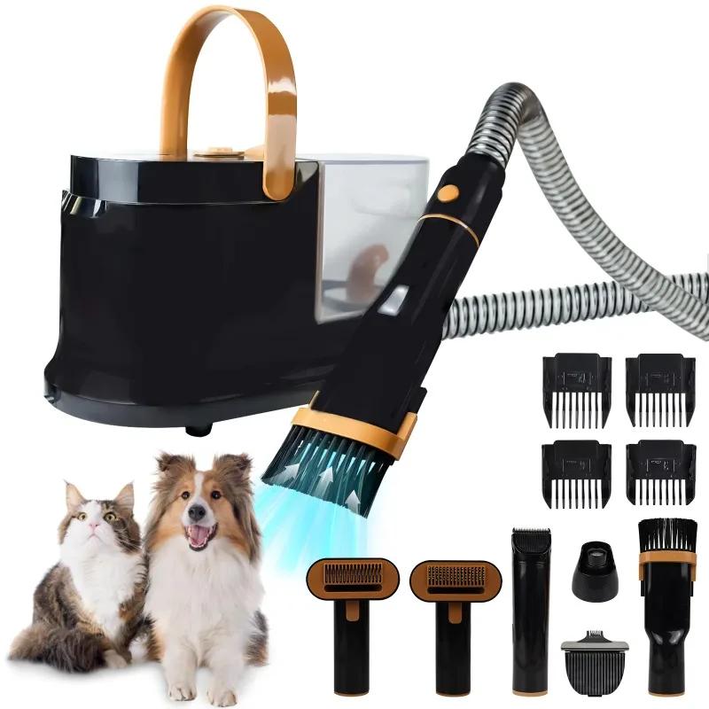 

4-in-1 Factory Wholesale New Electric Dog Hair Dryer Hair Removal Tool Pet Hair Clipper Pet Dog Grooming Vacuum Cleaner Kit