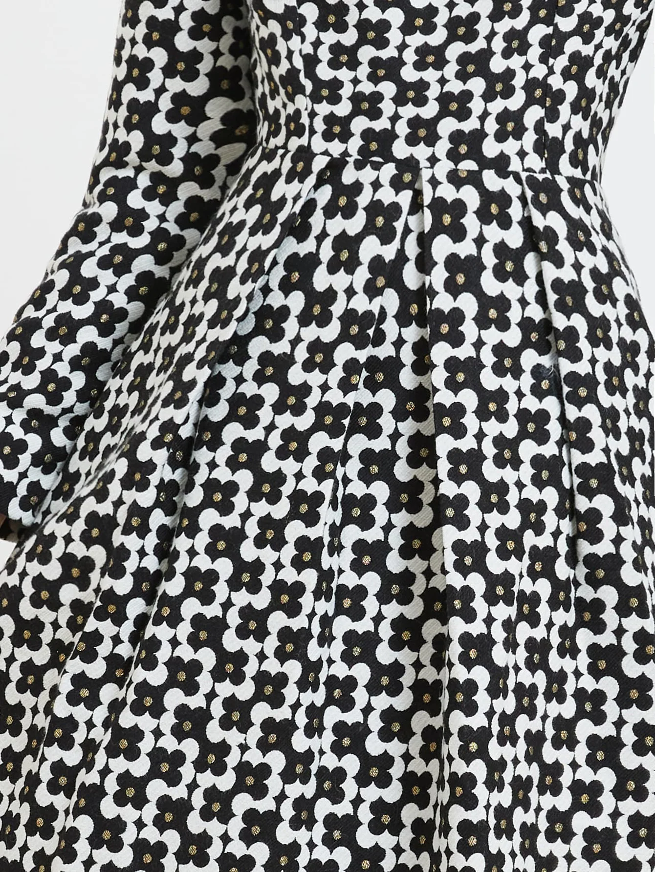 DEVCHATA Luxury Women Vintage Gold Thread Jacquard  Long Sleeve Dress Fashion Spring Autumn Floral Ladies Party dresses Clothing