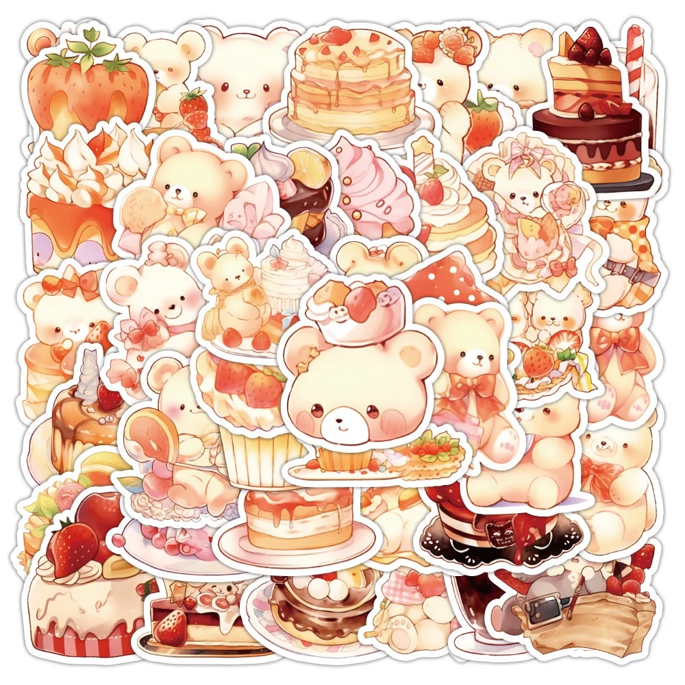 60PCS Original Nachmittagstee Desserts Dim Sum Graffiti Aufkleber Für Helm Fahrrad Bleistift Fall Aufkleber BulingBulingStickers Shop
