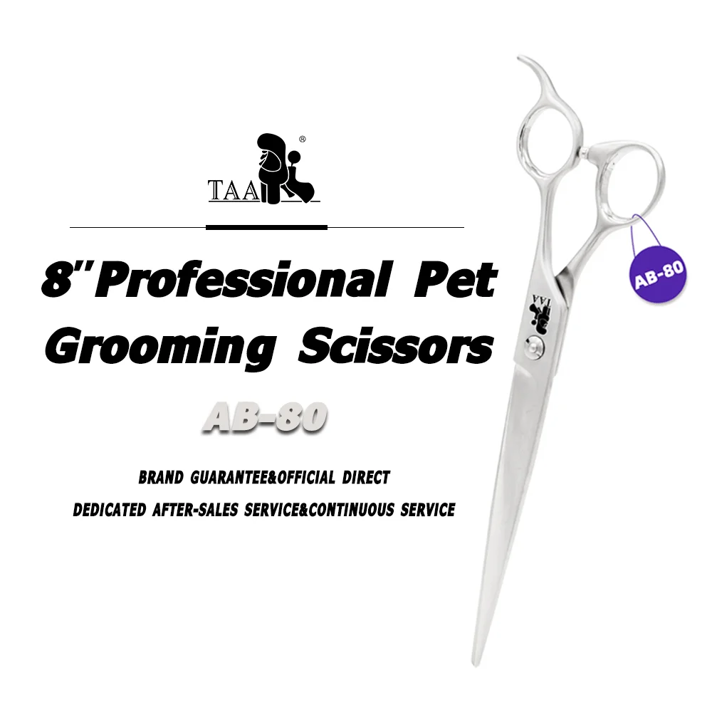 

TAA Grooming Scissors Pet Scissors for Dog Professional Hairdressing Scissors 440C Alloy Steel Clipper Cats Pet Dogs Hair Cutter