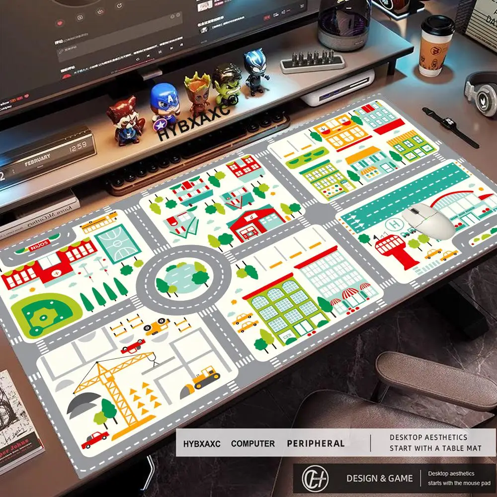 hybxaxc-tapetes-de-rato-xxl-com-mapa-da-cidade-para-criancas-tapete-de-mesa-hd-fofo-tapetes-de-teclado-para-jogos-estendidos-tapete-de-rato-gamer-xxl-grande-100x50cm