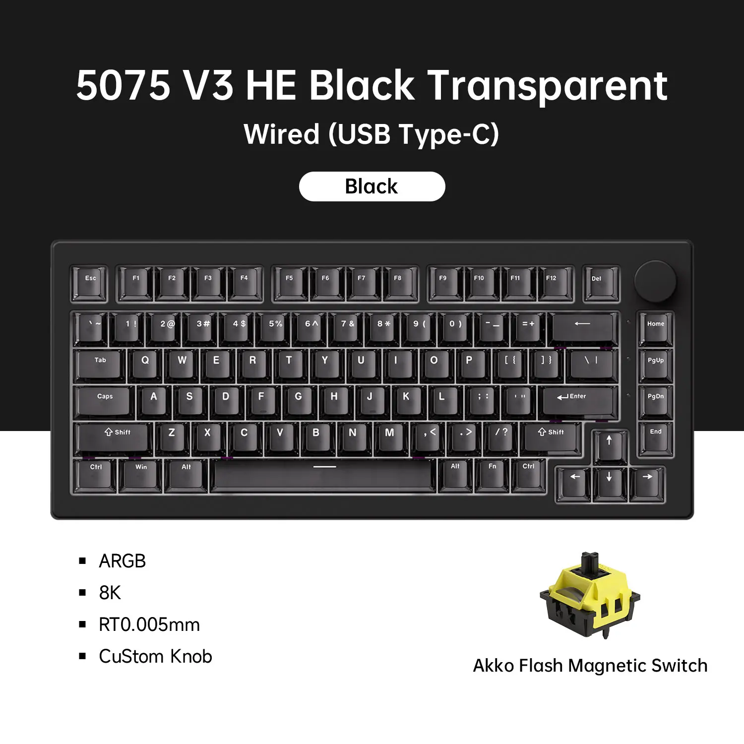 【超高スペック】Akko 5075 V3 HE ラピットトリガーキーボード 5075 V3 HE | Akko Official Global Site