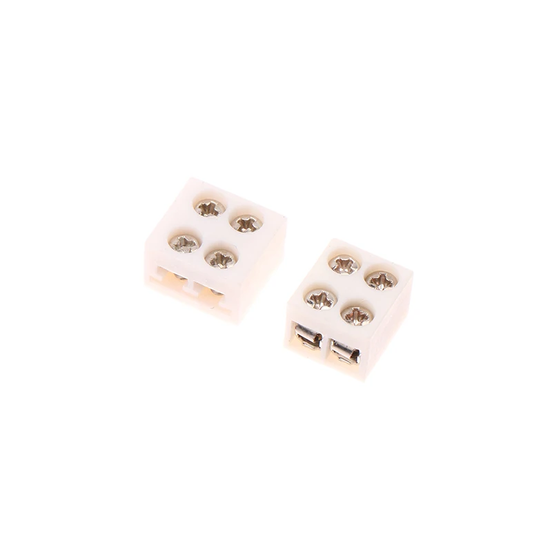 Conector para tira de LED, hebillas para tira de LED de 2 pines, Terminal de conector de alta densidad IP20 COB, conector de fijación de tornillo para tira de LED de 8/10mm, 1 ud.