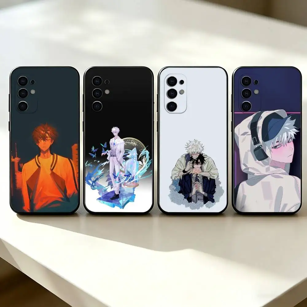 Popular Anime L-Link Click Phone Case Black Silicone Soft For Samsung S25,S24,S21,S22,S23,S30,Ultra,S20,Plus,Fe,Lite