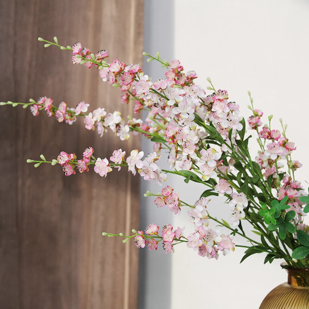 

5pcs Silk Artificial Flower Branches Wedding Party Home Decor Fall Centerpieces Table Decorations Cherry Blossom Fake Flowers