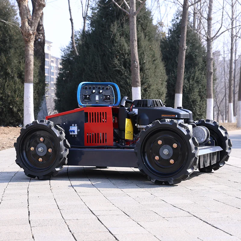 Customized Small Remote Control Robot Lawn Mower 4WD CE EPA Certified All-Terrain Slope Climbing for Garden