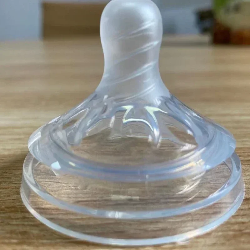 5,5 cm breite Bohrung Muttermilch nippel Baby flüssige Lebensmittel qualität Silikon Nippel Flasche Zubehör mütterliche Säuglings bedarf