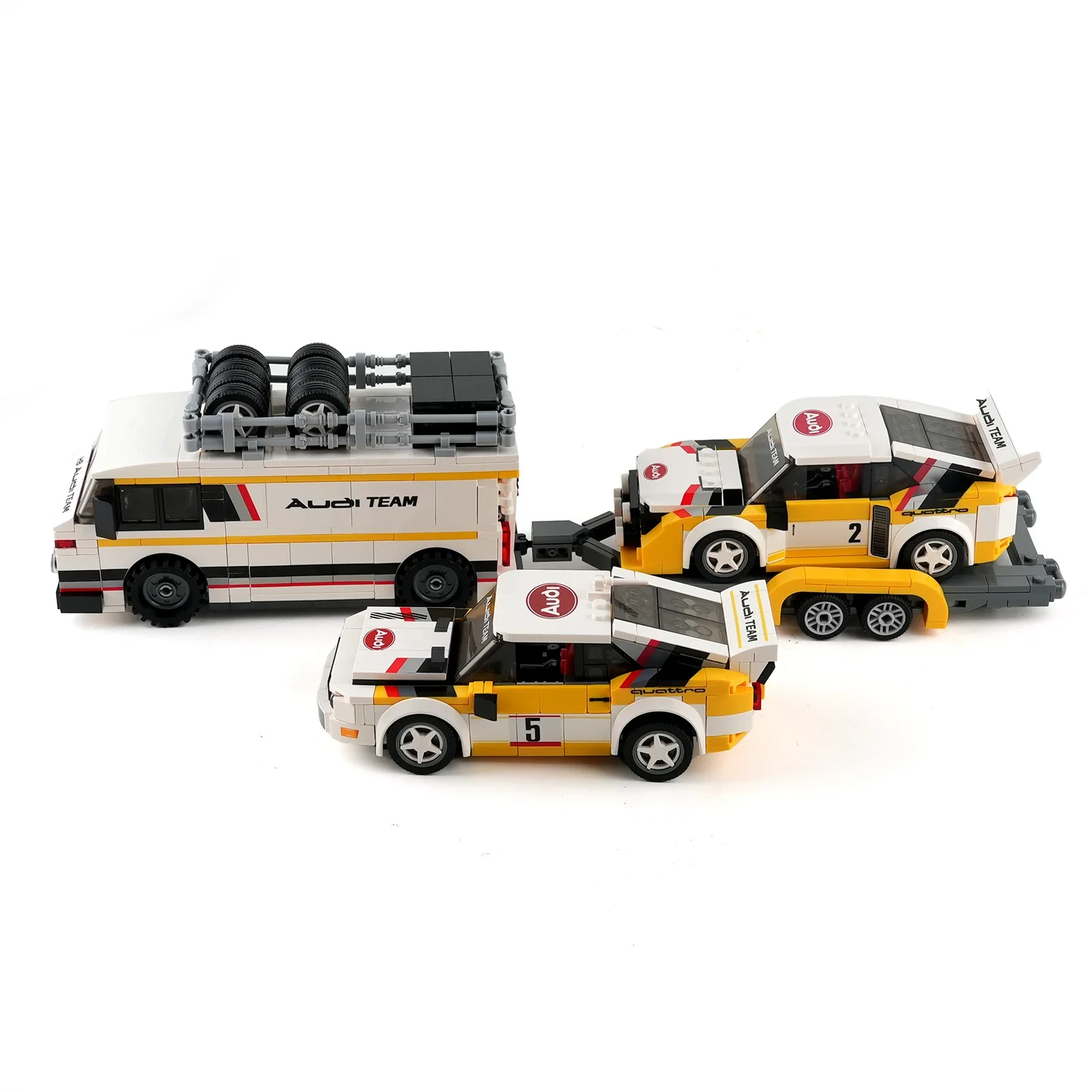 PB8812 WRC Team 1:32 Bausteine MOC Kit 3-in-1 Speed Racing Cars S1 Technische Lkw Modell Ziegel für Kinder Urlaub Geschenkset