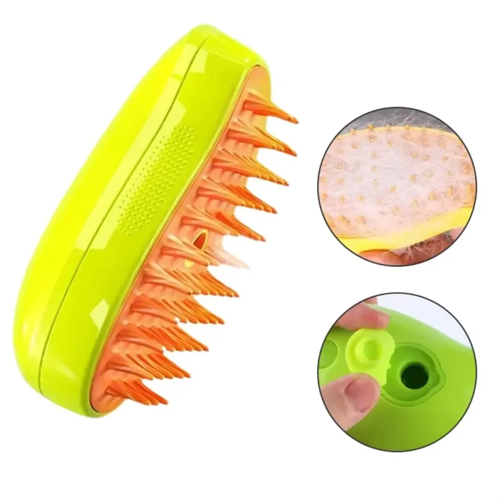 Massage cleaning 2 in1 Pet Brushes Self Cleaning Steam Dog accessories Removing Hair Spray Cat Bath Brush