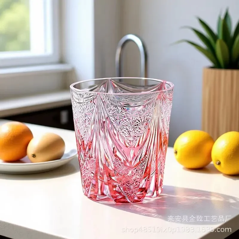 Luxury Crystal Whiskey Glass Set Premium Wine Goblet for Red White Wine Elegant Drinking Cup Home Bar Party Decor Gift Idea