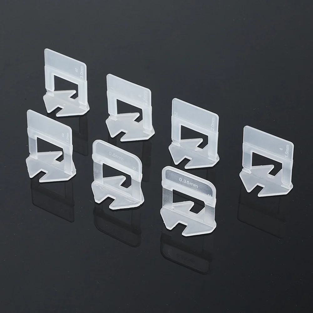 Tile Leveling System Clips Solid Plastic Spacer Tools Professional Floor Wall Ceramic Leveler Positioning Installation Gadget