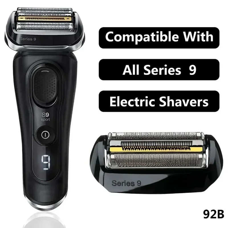 رؤوس ماكينة حلاقة بديلة لسلسلة 9 92B 92S 92M ملحقات كهربائية لبراون 5790، 5791 9050CC، 9070CC 9030S، 9040S إلخ
