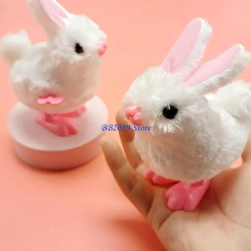 Q0KB Clockwork Rabbit Cartoon Jumping Rabbit Children Up Baby