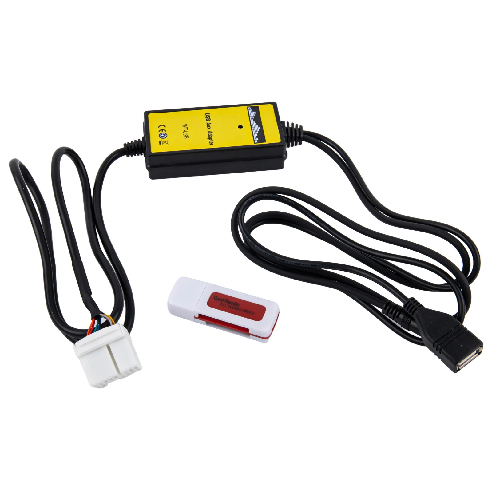 3X AUX Input 200MA 20HZ-20KHZ As Photo Show Fit For Honda For Accord MP3 CD USB Cable + Reader Practical To Use